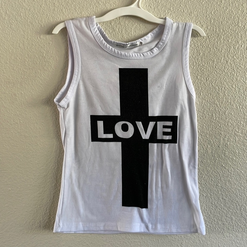 Little girls tank top t-shirt